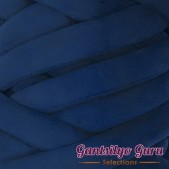 Velvet Jumbo Tube Navy