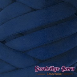 Velvet Jumbo Tube Navy