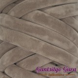 Velvet Jumbo Tube Taupe