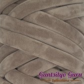 Velvet Jumbo Tube Taupe