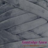 Velvet Jumbo Tube Dark Grey