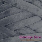 Velvet Jumbo Tube Dark Grey