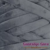 Velvet Jumbo Tube Dark Grey