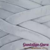 Velvet Jumbo Tube Light Grey