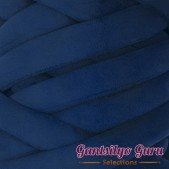 Velvet Jumbo Tube Navy