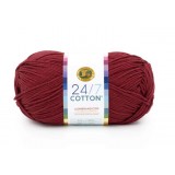 Lion Brand 24/7 Cotton Burgundy