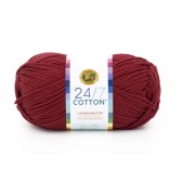 Lion Brand 24/7 Cotton Burgundy
