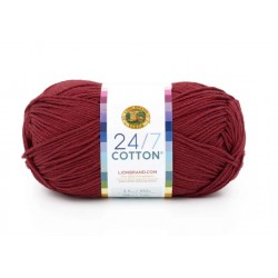 Lion Brand 24/7 Cotton Burgundy