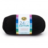 Lion Brand 24/7 Cotton Black