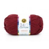 Lion Brand 24/7 Cotton Burgundy