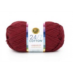 Lion Brand 24/7 Cotton Burgundy