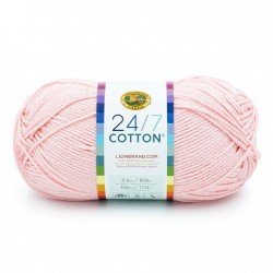 Lion Brand 24/7 Cotton Pink Lemonade