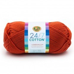 Lion Brand 24/7 Cotton Tangerine