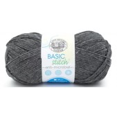Lion Brand Basic Stitch Anti Microbial Charcoal