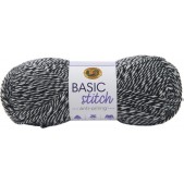 Lion Brand Basic Stitch Anti Pilling Black White Lion Brand Basic Stitch Anti Pilling Black White