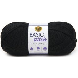 Lion Brand Basic Stitch Anti Pilling Black