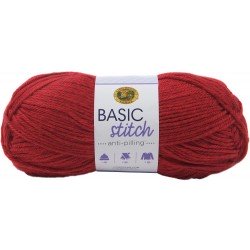 Lion Brand Basic Stitch Anti Pilling Red Heather