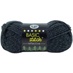 Lion Brand Basic Stitch Anti Pilling Reflective Iron Grey
