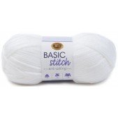 Lion Brand Basic Stitch Anti Pilling White