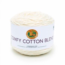 Lion Brand Comfy Cotton Blend Whipped Cream