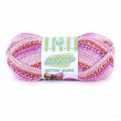 Lion Brand Ice Cream Cotton Blend Strawberry
