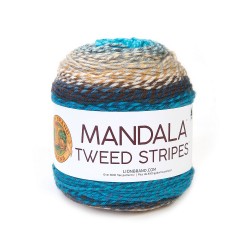 Lion Brand Mandala Tweed Stripes Horseshoe