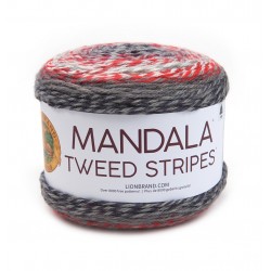 Lion Brand Mandala Tweed Stripes Shooting Star