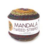 Lion Brand Mandala Tweed Stripes Knock On Wood
