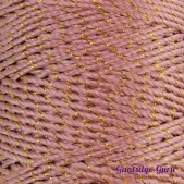 Nylon Thread 1.5MM Pale Rose Gold Metallic