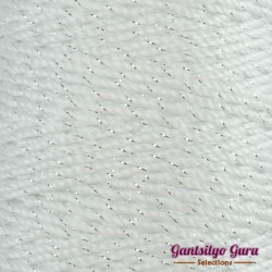 Nylon Thread 1.5MM White Silver Metallic