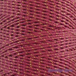 Nylon Thread 1.5MM Red Gold Metallic
