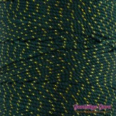 Nylon Thread 1.5MM Dark Green Gold Metallic