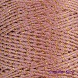 Nylon Thread 1.5MM Pale Rose Gold Metallic