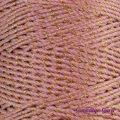 Nylon Thread 1.5MM Pale Rose Gold Metallic