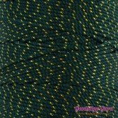 Nylon Thread 1.5MM Dark Green Gold Metallic