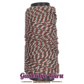 Monaco Baker's Twine White Red Green