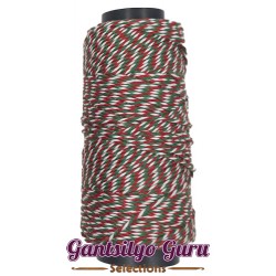Monaco Baker's Twine White Red Green