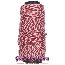 Monaco Baker's Twine White Red