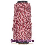Monaco Baker's Twine White Red Monaco Baker's Twine White Red
