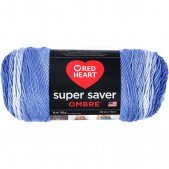 Red Heart Super Saver Ombre Baja Blue