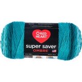 Red Heart Super Saver Ombre Deep Teal