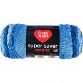Red Heart Super Saver Ombre True Blue