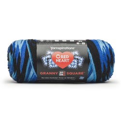 Red Heart All In One Granny Square Blue Beacon