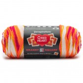 Red Heart All In One Granny Square Citrus Twist