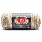 Red Heart All In One Granny Square Cream
