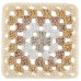 Red Heart All In One Granny Square Cream