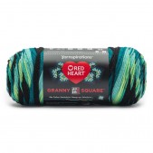 Red Heart All In One Granny Square Cyber Leaf