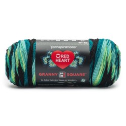 Red Heart All In One Granny Square Cyber Leaf