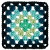Red Heart All In One Granny Square Cyber Leaf
