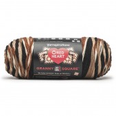 Red Heart All In One Granny Square Espresso